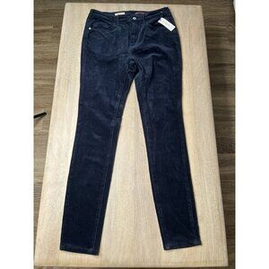 Anthropologie NWT Pilcro Corduroy Navy Skinny Jeans Size 28 Tall